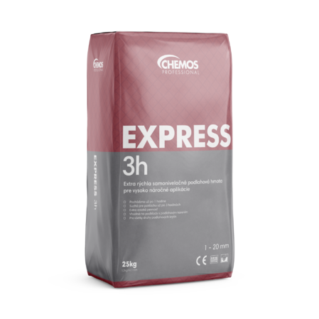 Samonivelačná podlahová hmota Chemos Express 3 h