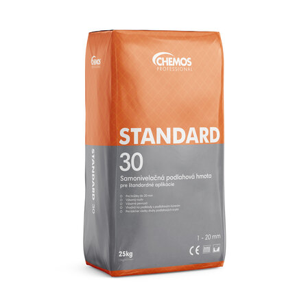 Samonivelizačná podlahová hmota Chemos Standard 30